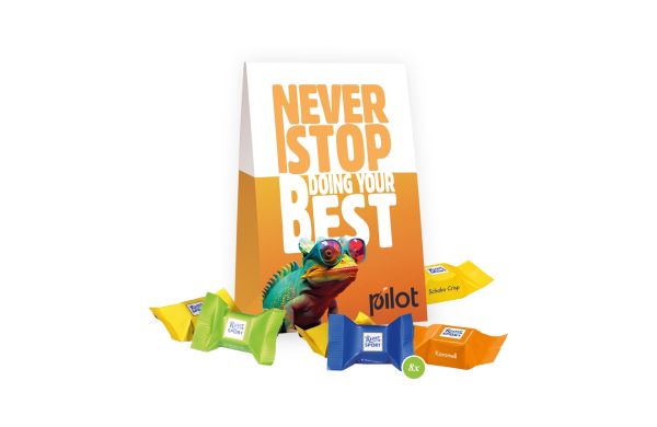Werbetasche mit süßer Füllung Ritter Sport