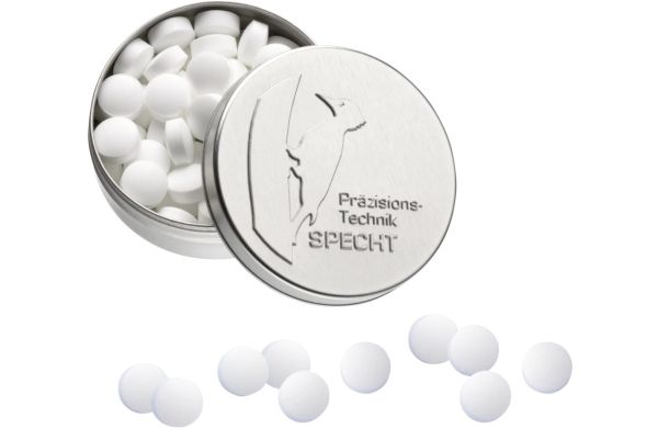 XS-Prägedose mit Pfefferminzpastillen, 18g