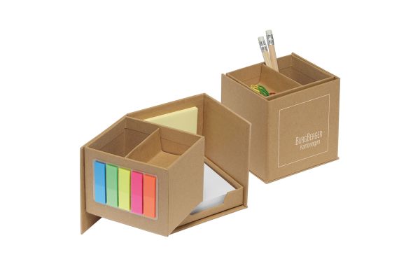 Zettelbox Karton_ beige