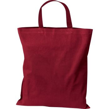 Baumwolltasche mit kurzen Henkeln 