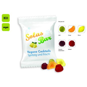 BIO Mini Früchte vegan Werbetüte