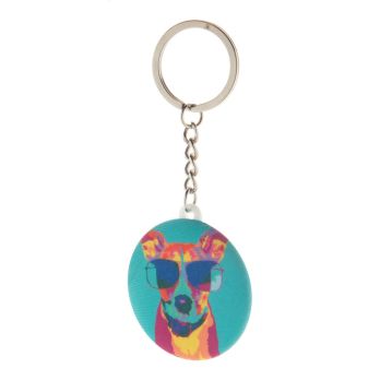Button-Schlüsselanhänger  KeyBadge RPET