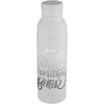 Illuminate 650 ml RCS doppelwandige Isolierflasche aus recyceltem Edelstahl