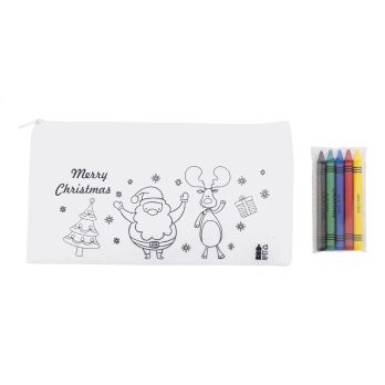 Julfar Draw Weihnachts-Stifteetui zum Ausmalen