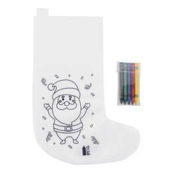 Julfar Gift Weihnachtsstrumpf zum Ausmalen