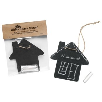 Kreidetafel "Haus", schwarz