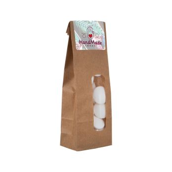 Papiertüte mit Fenster und 100 g Süssigkeiten