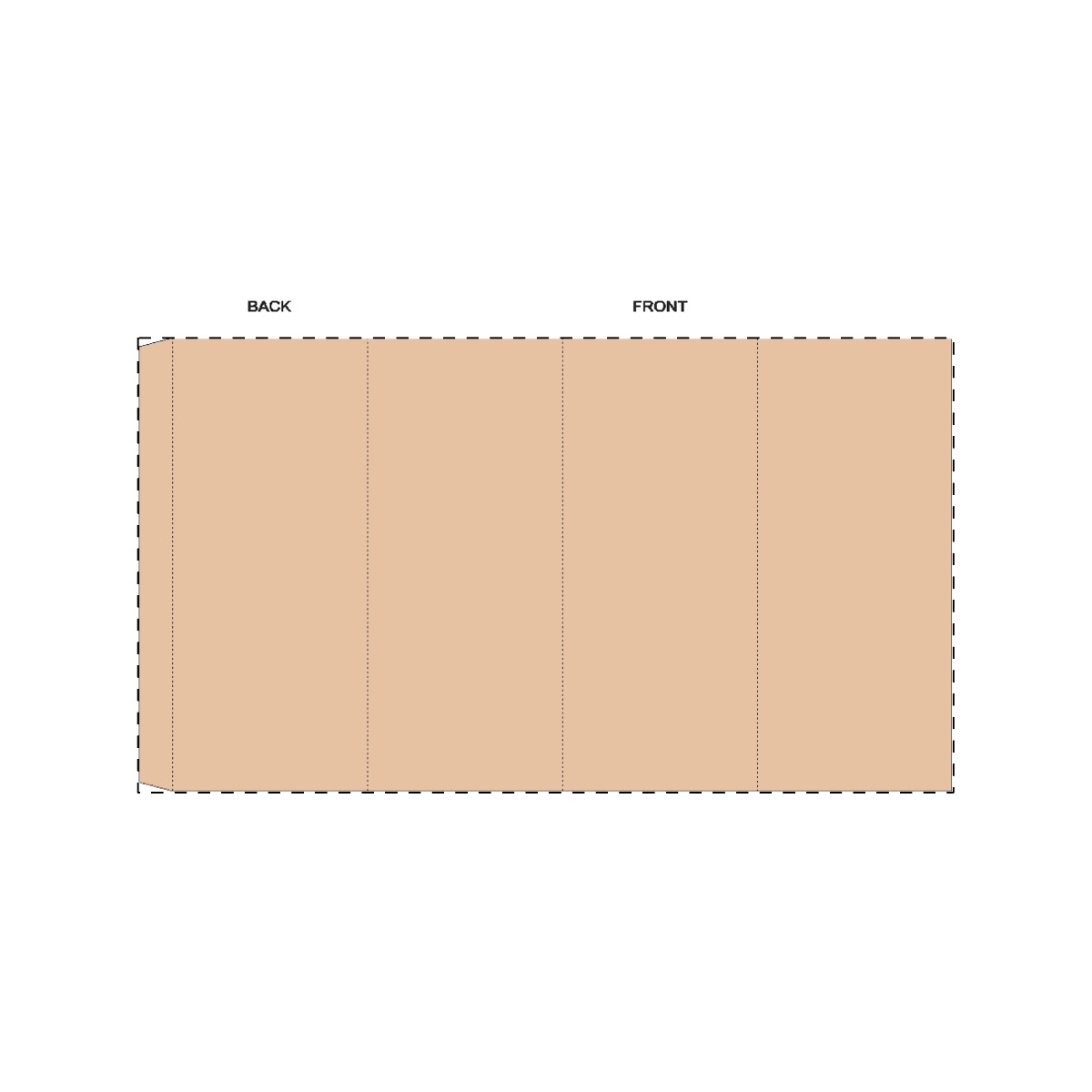 Maßgefertigte Kraft-Papierbanderole (318 x 177 mm)