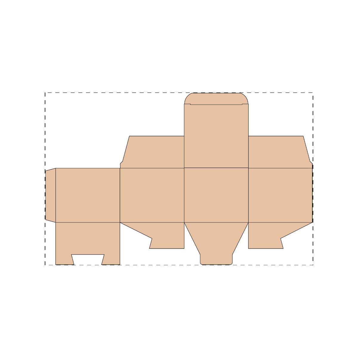 Maßgefertigter Kraft-Karton (344 x 221 mm)