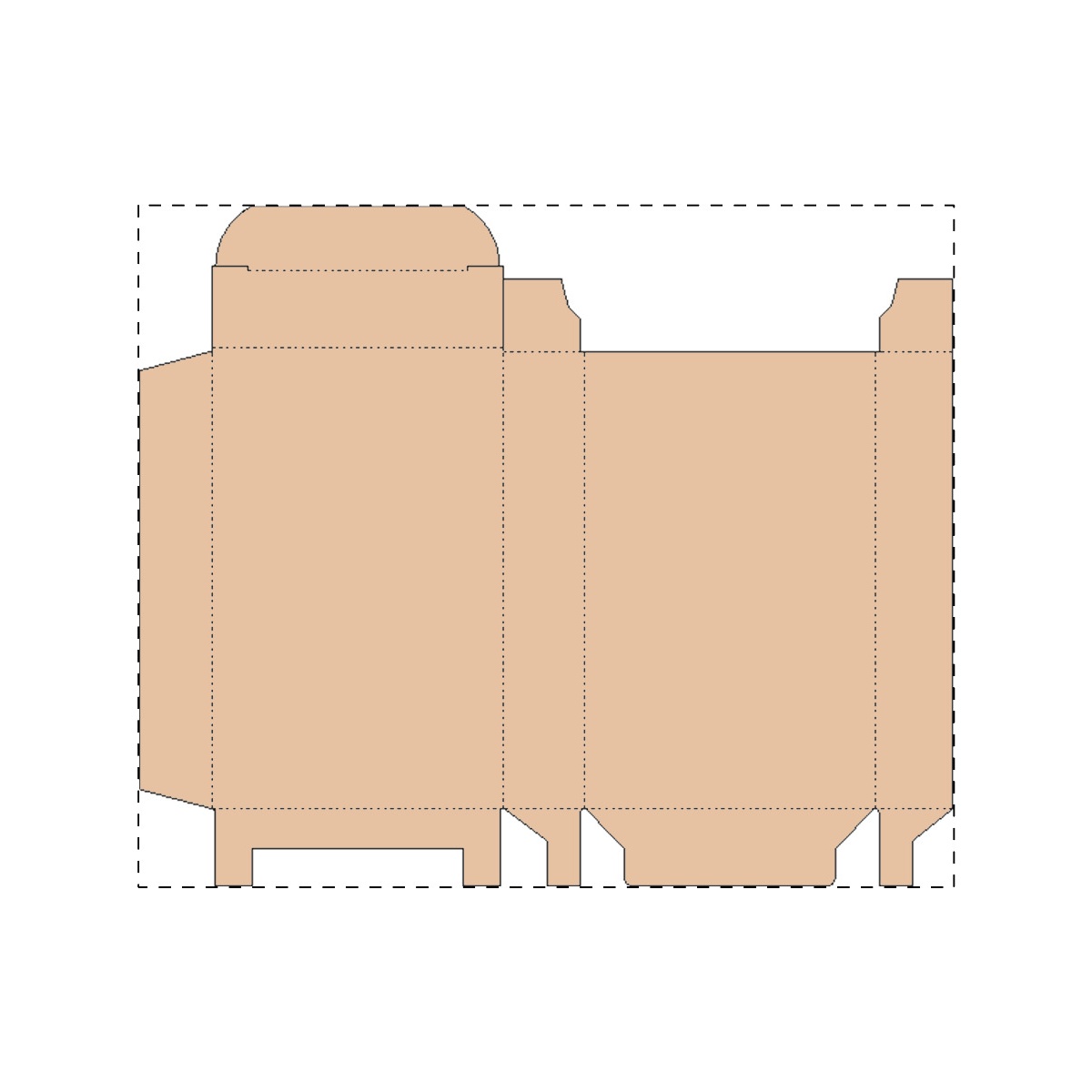 Maßgefertigter Kraft-Wellpappkarton (201 x 168 mm)