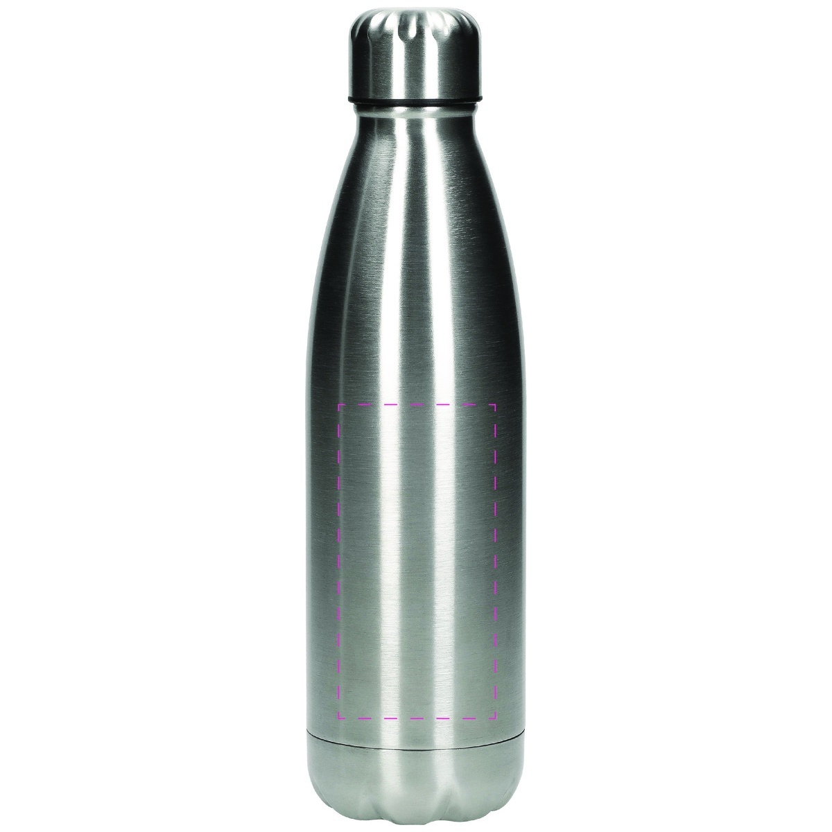 mittig auf Flasche (100 x 50 mm)