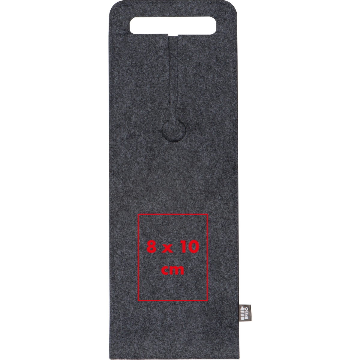 Auf der Vorderseite (8 x 10 cm)