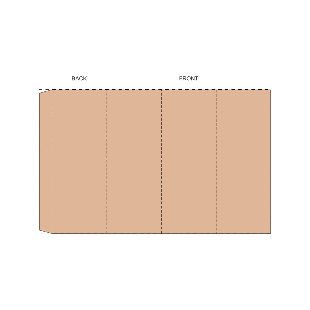 Maßgefertigte Kraft-Papierbanderole (293 x 182 mm)