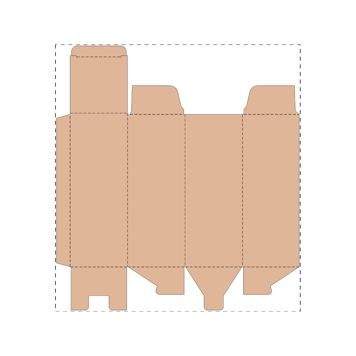 Maßgefertigter Kraft-Wellpappkarton (287 x 313 mm)