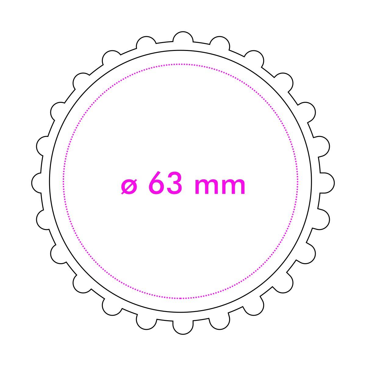 oben (ø 6,3 cm)