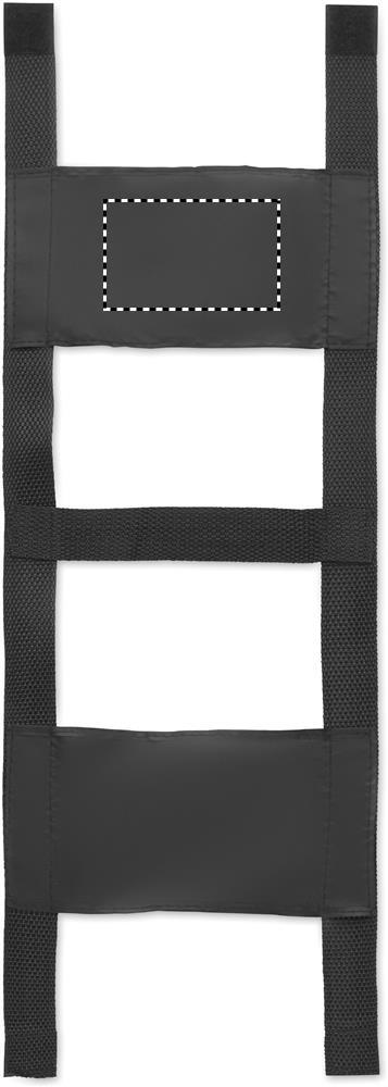 Schwarz Gurt Rückseite (5 x 8 cm)