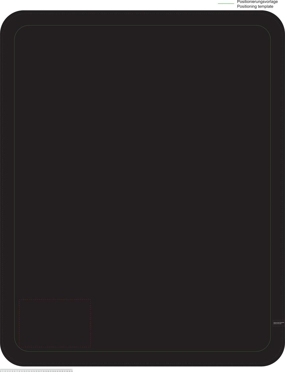 im Randbereich auf Decke (30x20 cm)