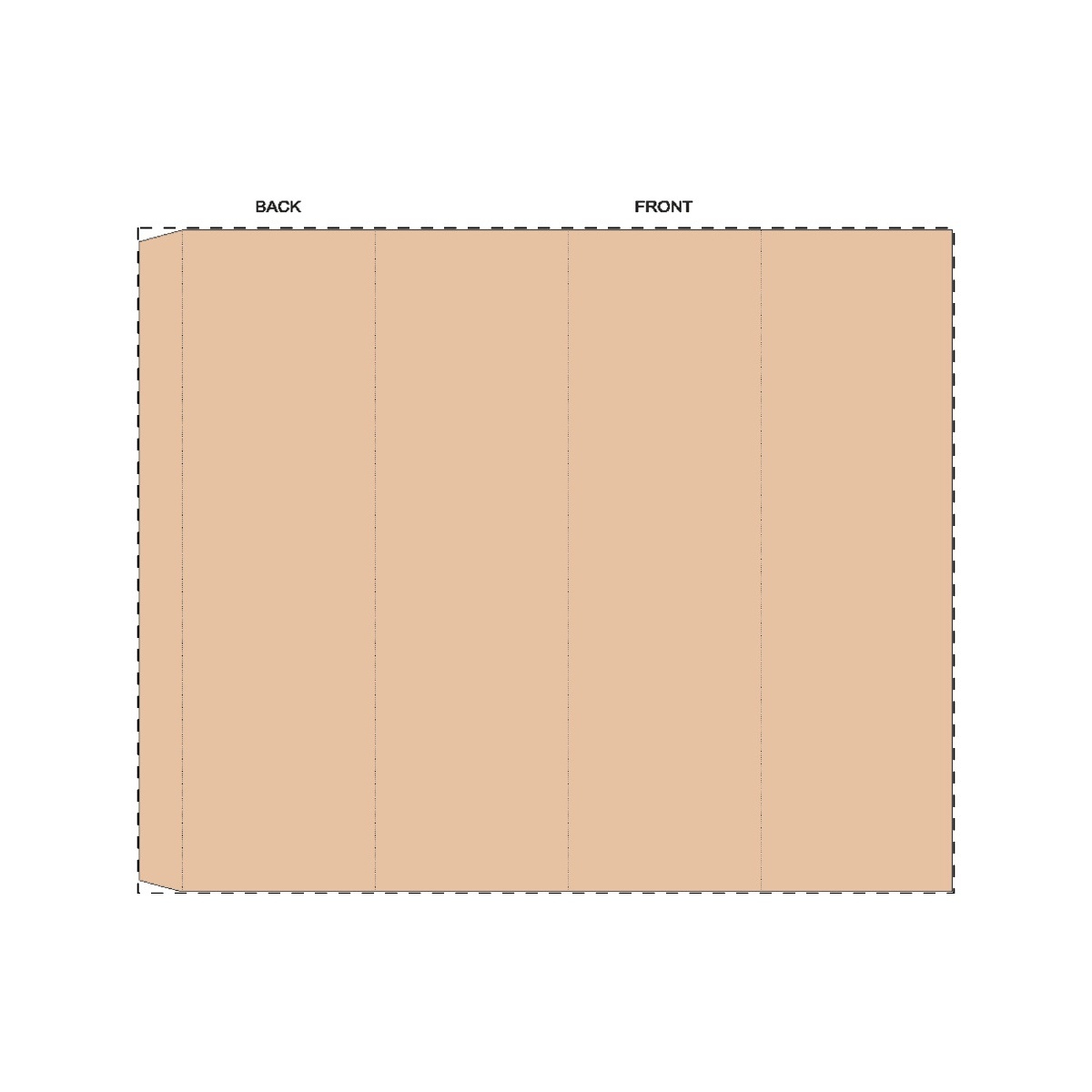 Maßgefertigte Kraft-Papierbanderole (301 x 244 mm)