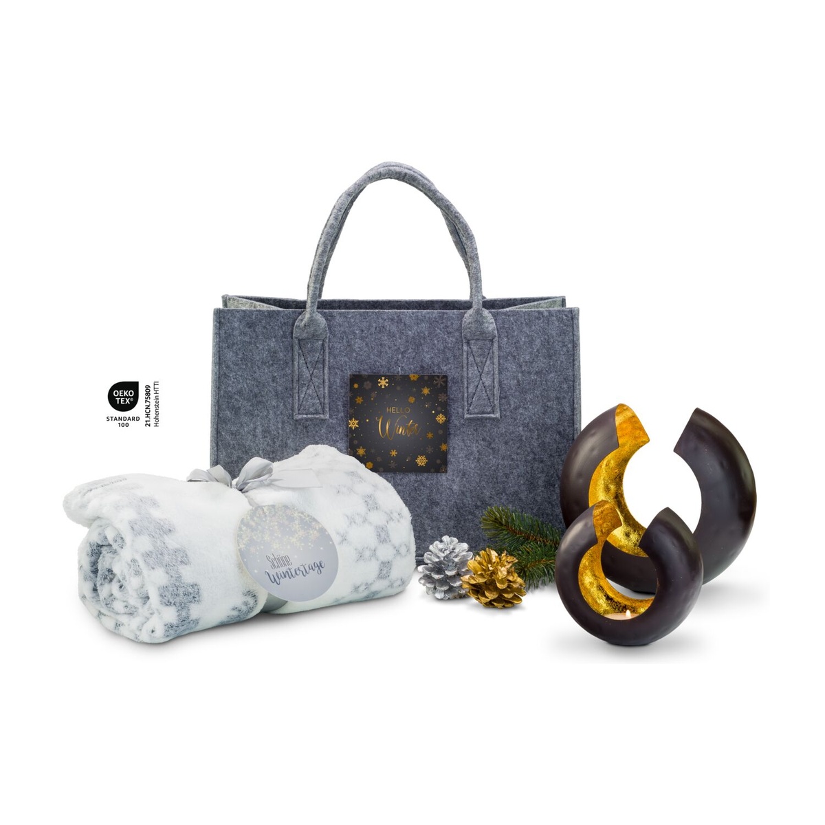 Werbeanbringung auf dem Filz (max. 25 x 10 cm)