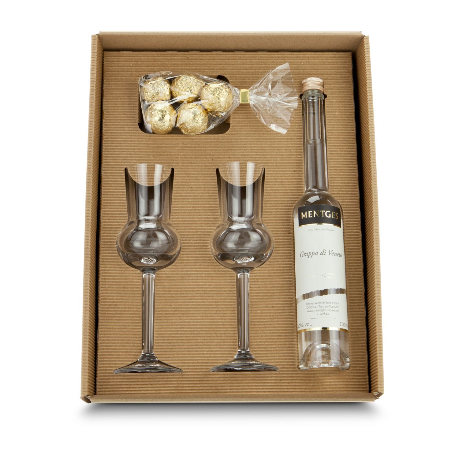 Werbeanbringung auf der Verpackung des Präsents (max. 10,5 x 14,8 cm)