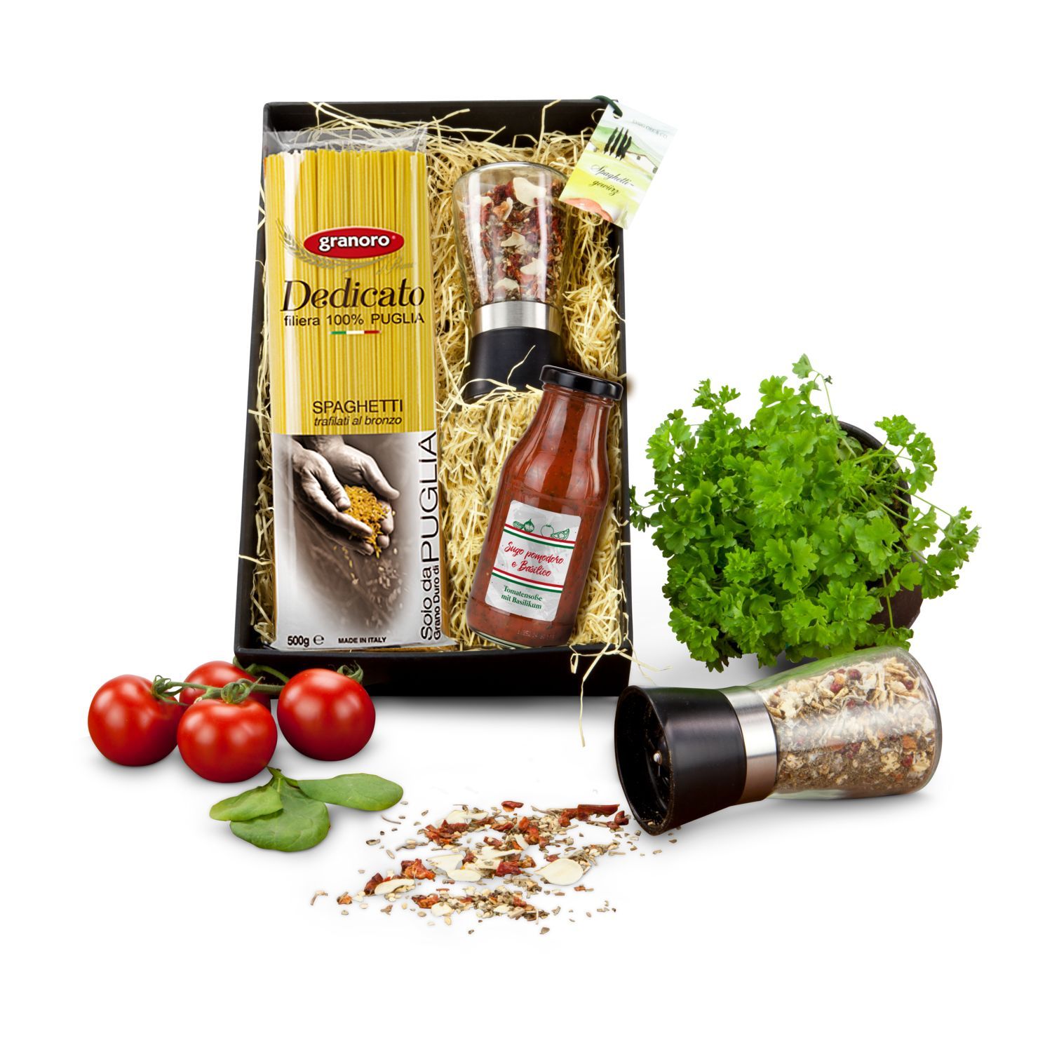 Werbeanbringung auf der Verpackung des Präsents (max. 10,5 x 14,8 cm)