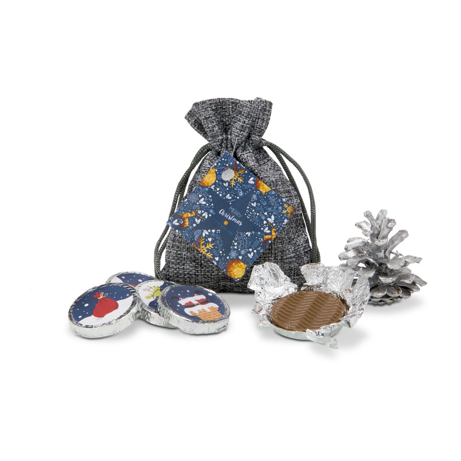 Werbeanbringung durch Hangtag (max. 5,2 x 5,2 cm)