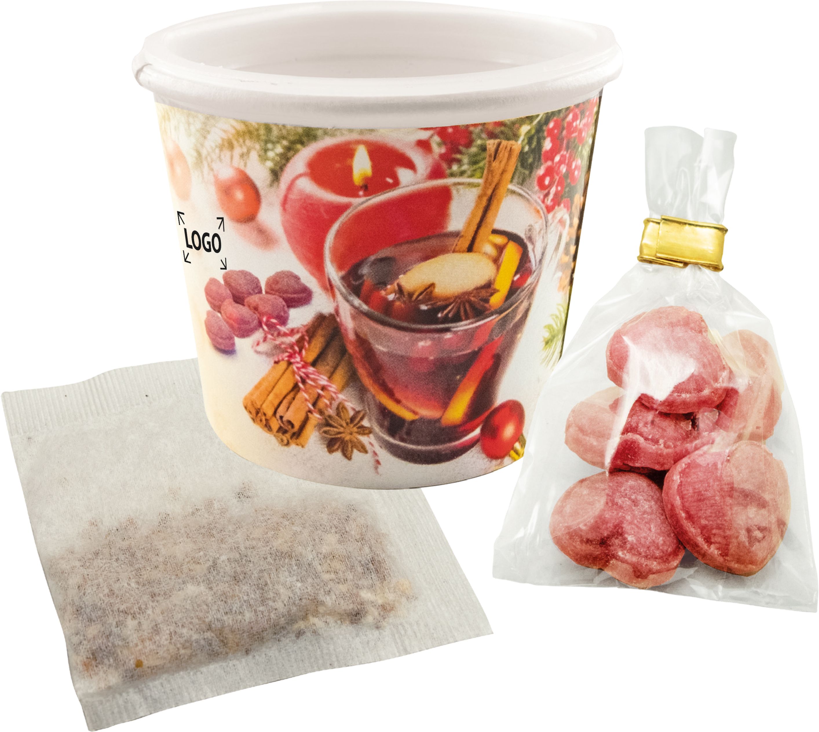 auf die Banderole (17,0 x 4,5 cm)