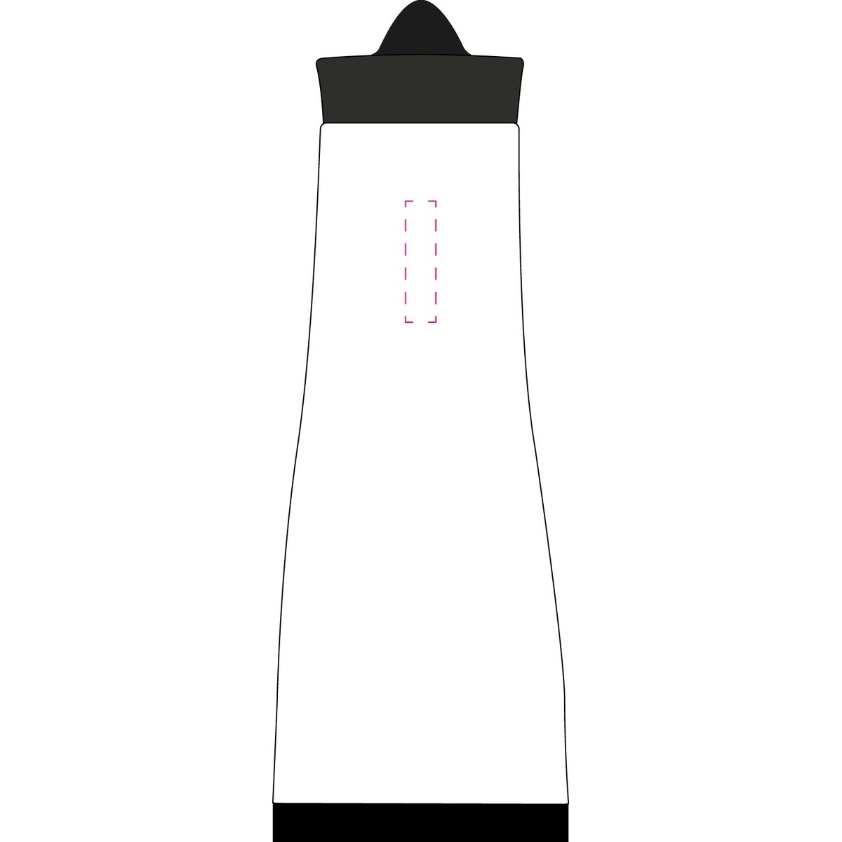 auf Flasche seitlich oben (40 x 10 mm)