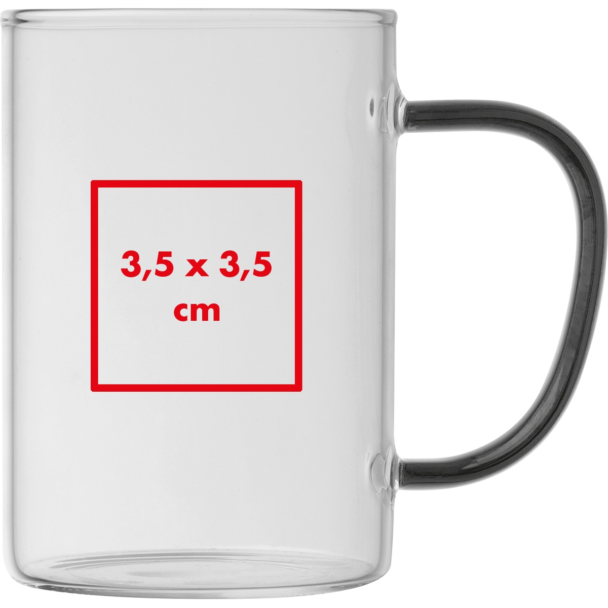 Auf dem Becher (3,5 x 3,5 cm)
