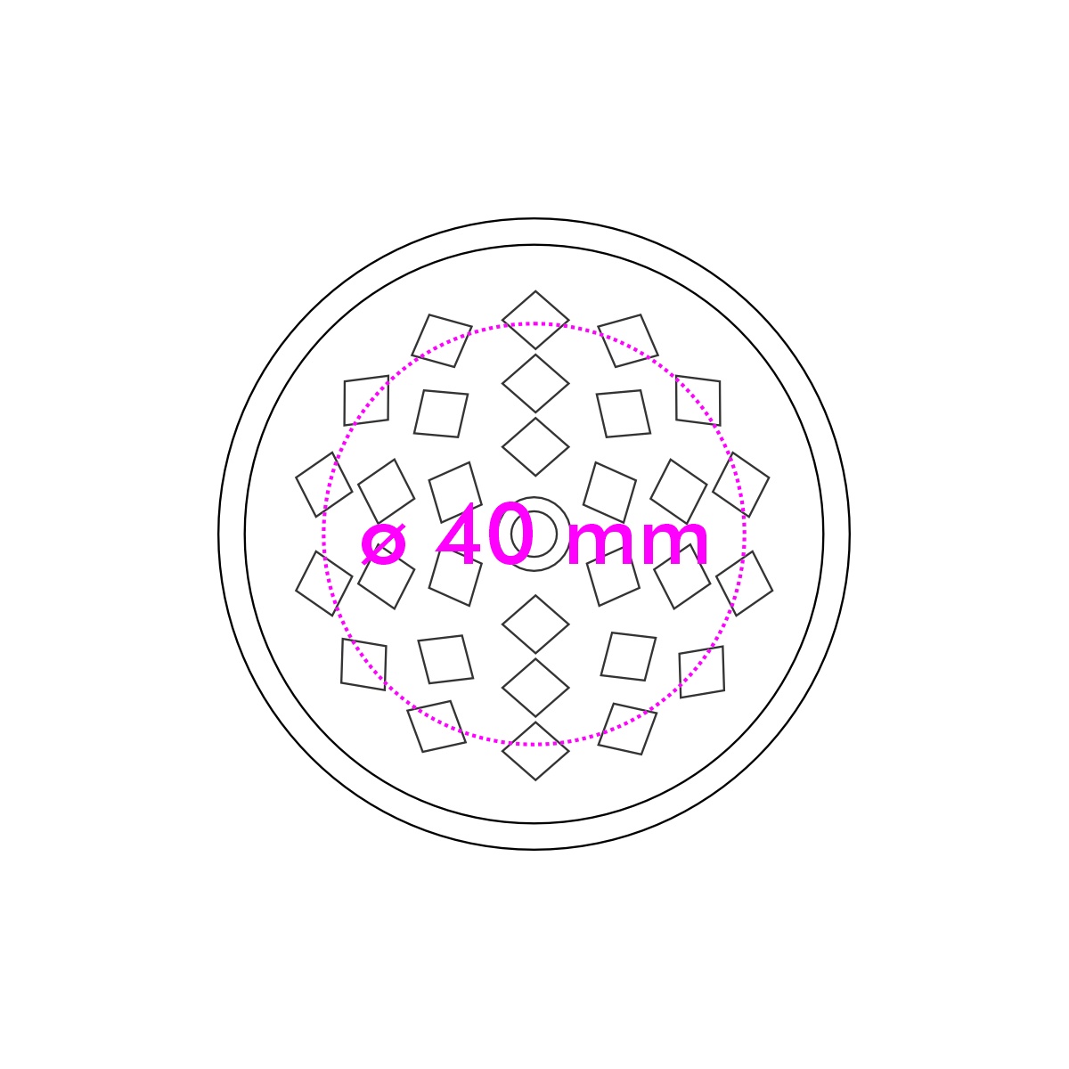 Rückseite (ø 3 cm)