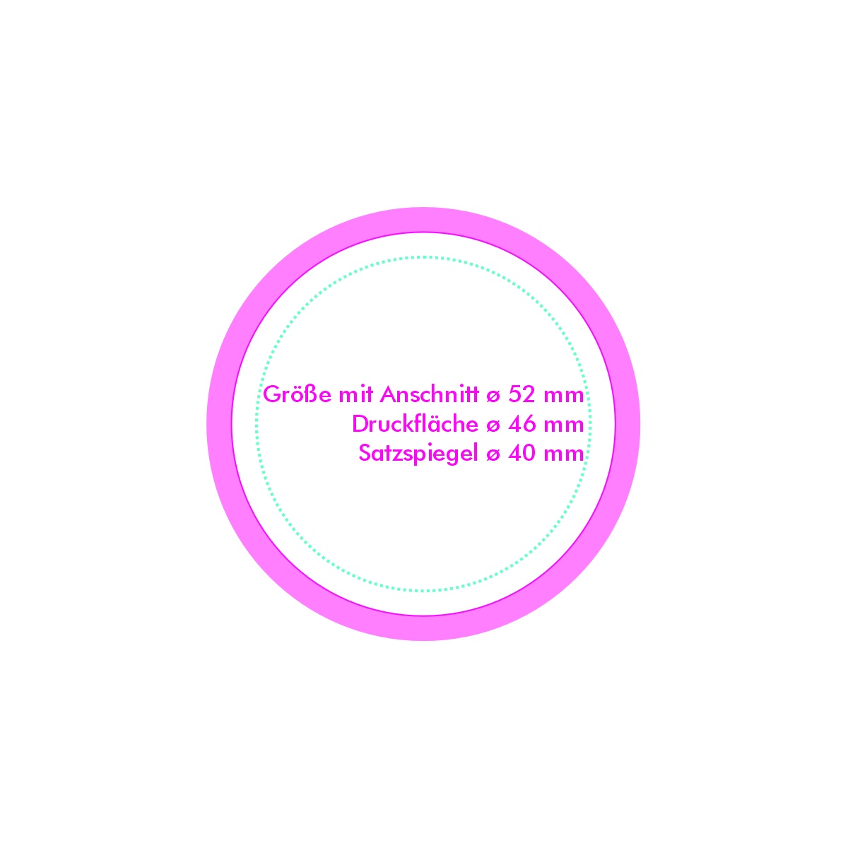 Vorderseite (ø 4 cm)