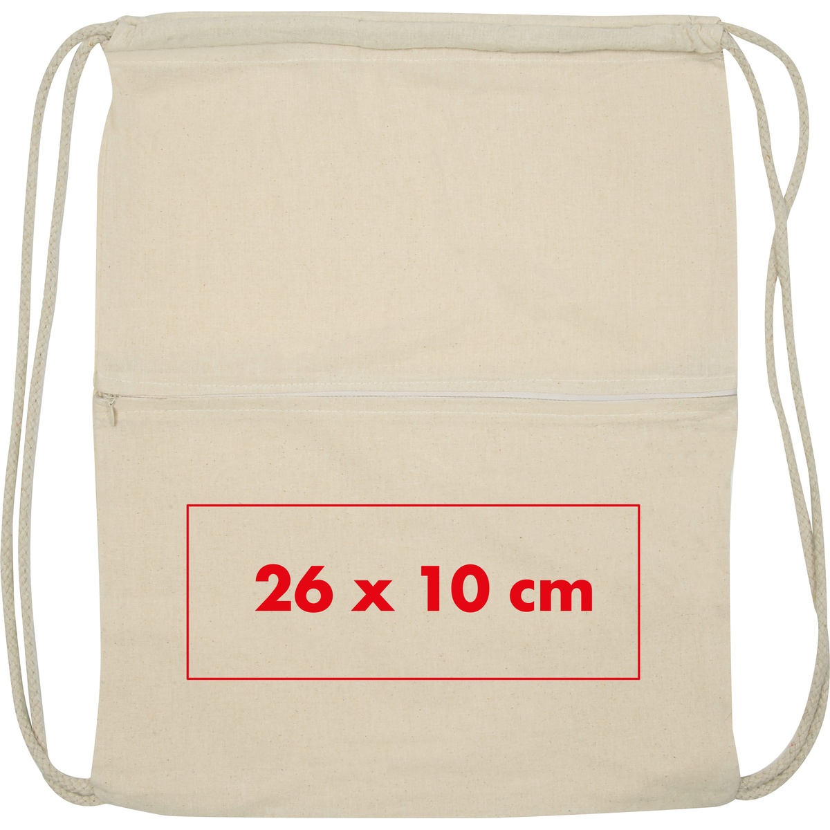 Auf der Vorderseite (26 x 10 cm)