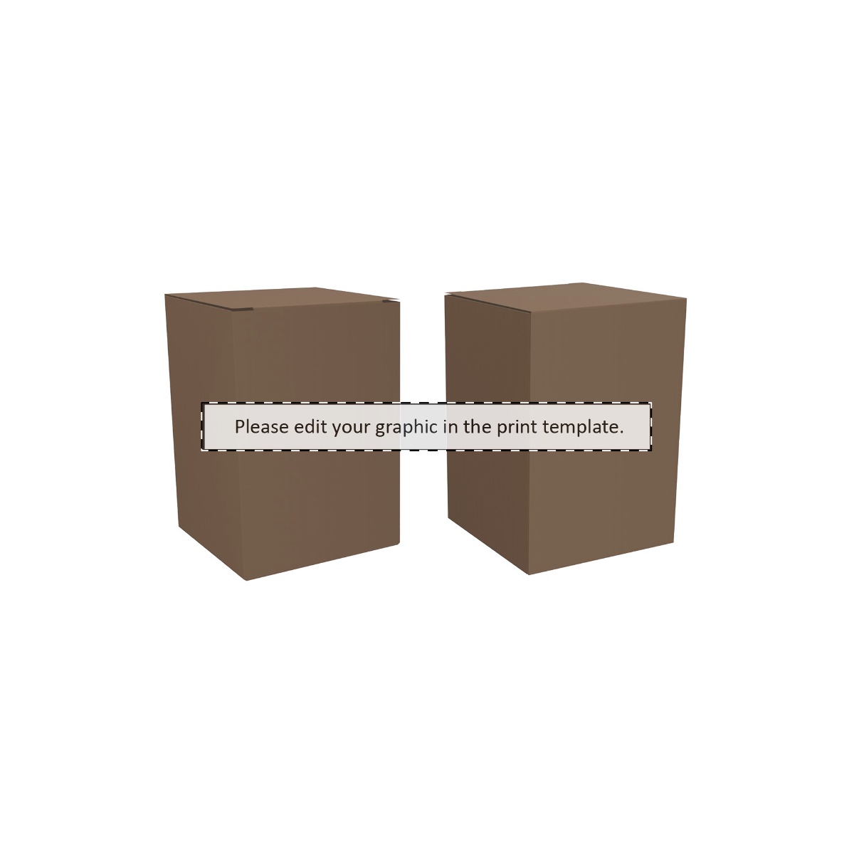 Maßgefertigter Kraft-Karton (135 x 154 mm)