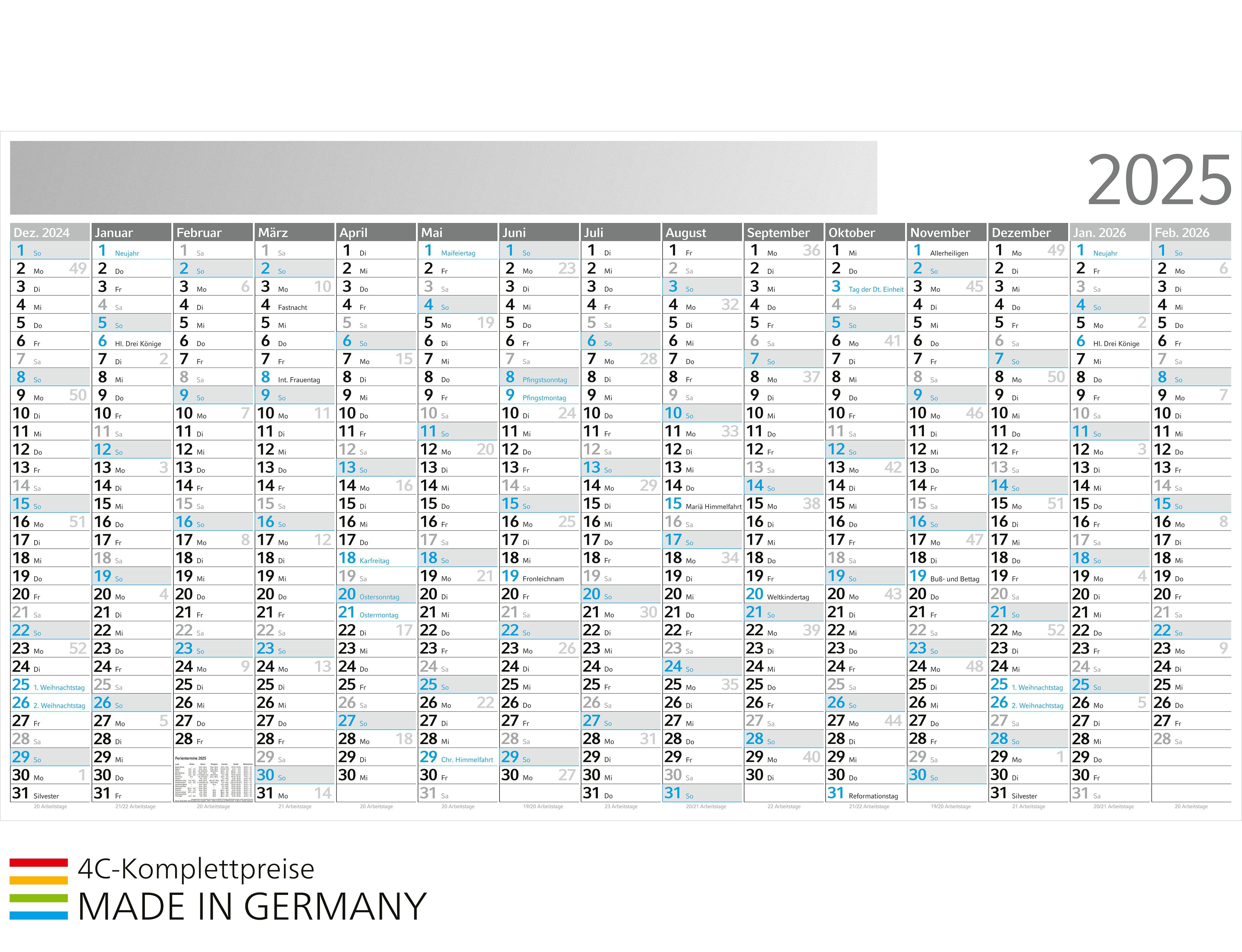 am Kopf links (115,0 x 8,0 cm)