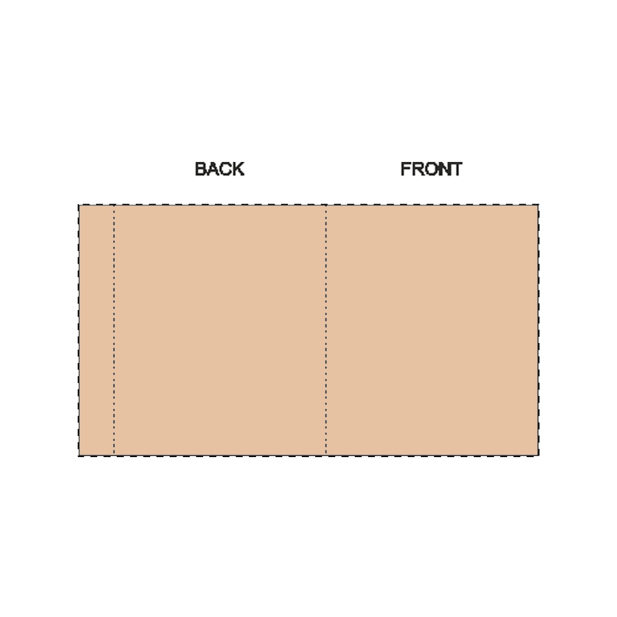 Maßgefertigte Kraft-Papierbanderole (77 x 136 mm)