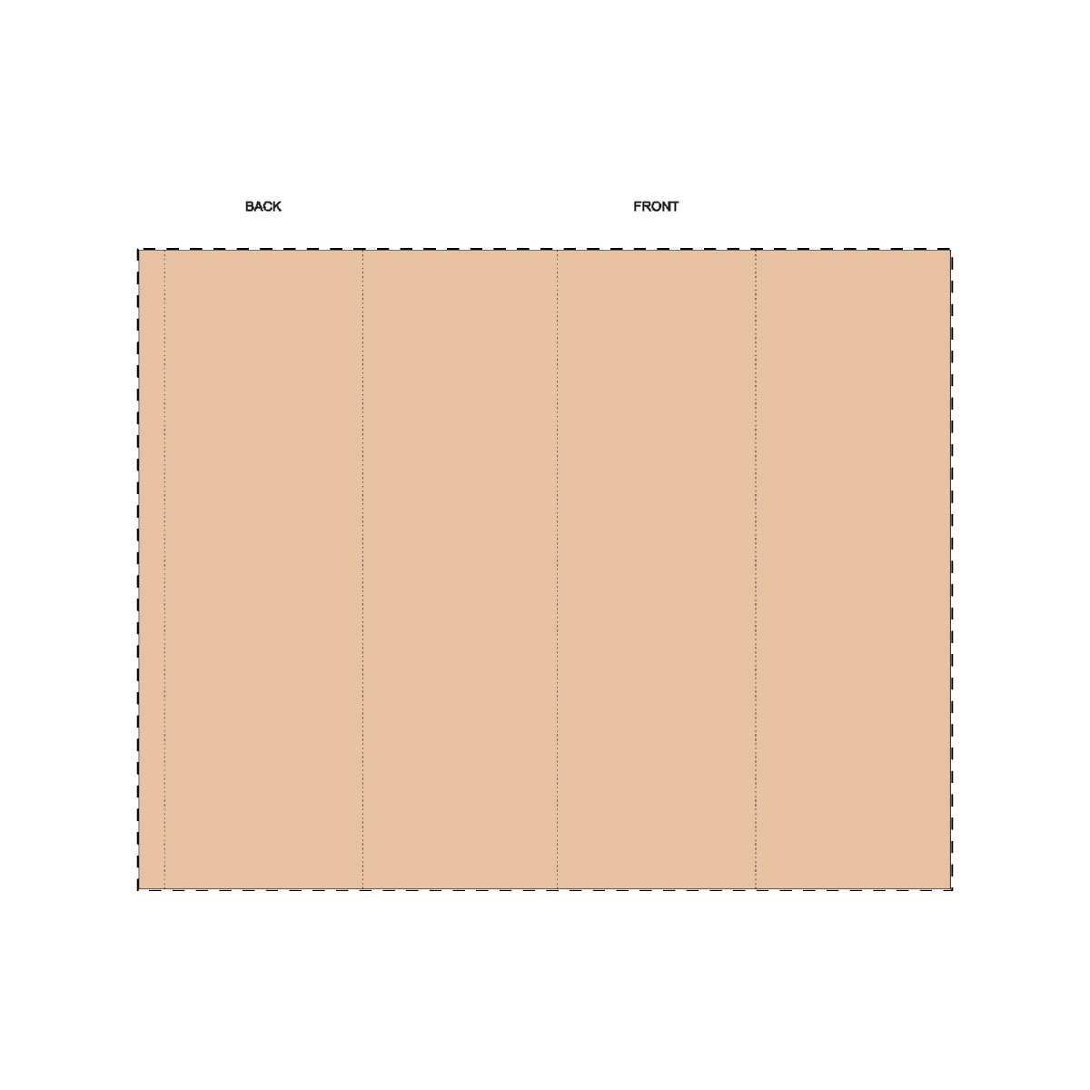 Maßgefertigte Kraft-Papierbanderole (248 x 315 mm)