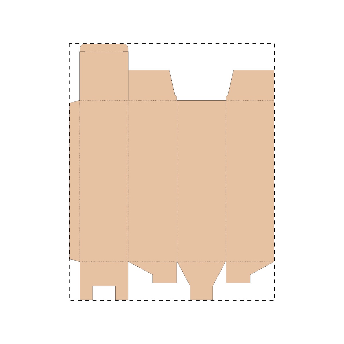 Maßgefertigter Kraft-Wellpappkarton (324 x 405 mm)