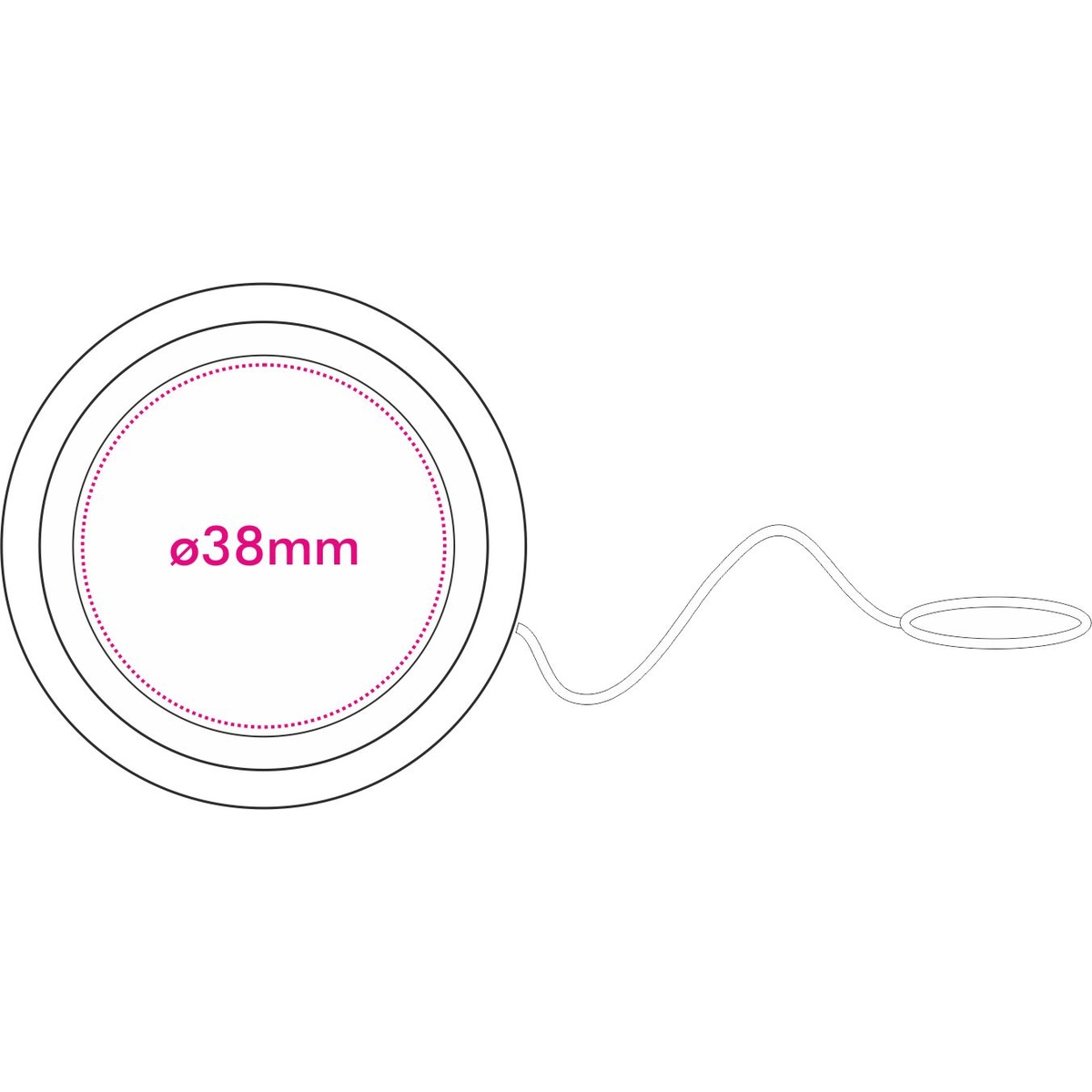 Rückseite (ø 3,8 cm)