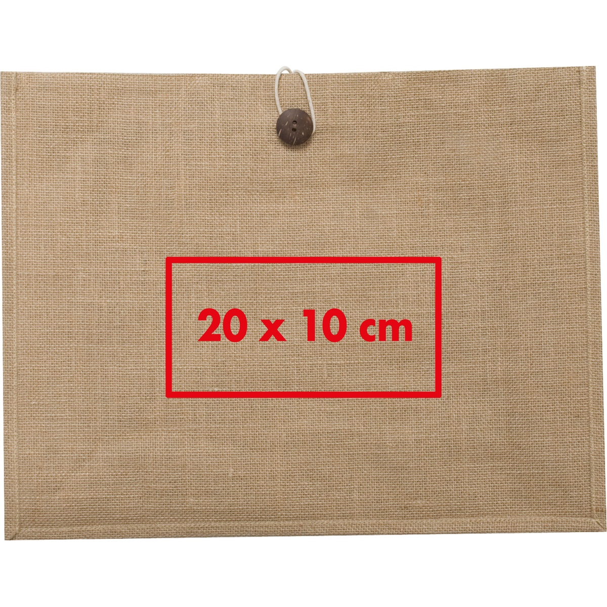 Auf die Tasche/Beutel (20 x 10 cm)