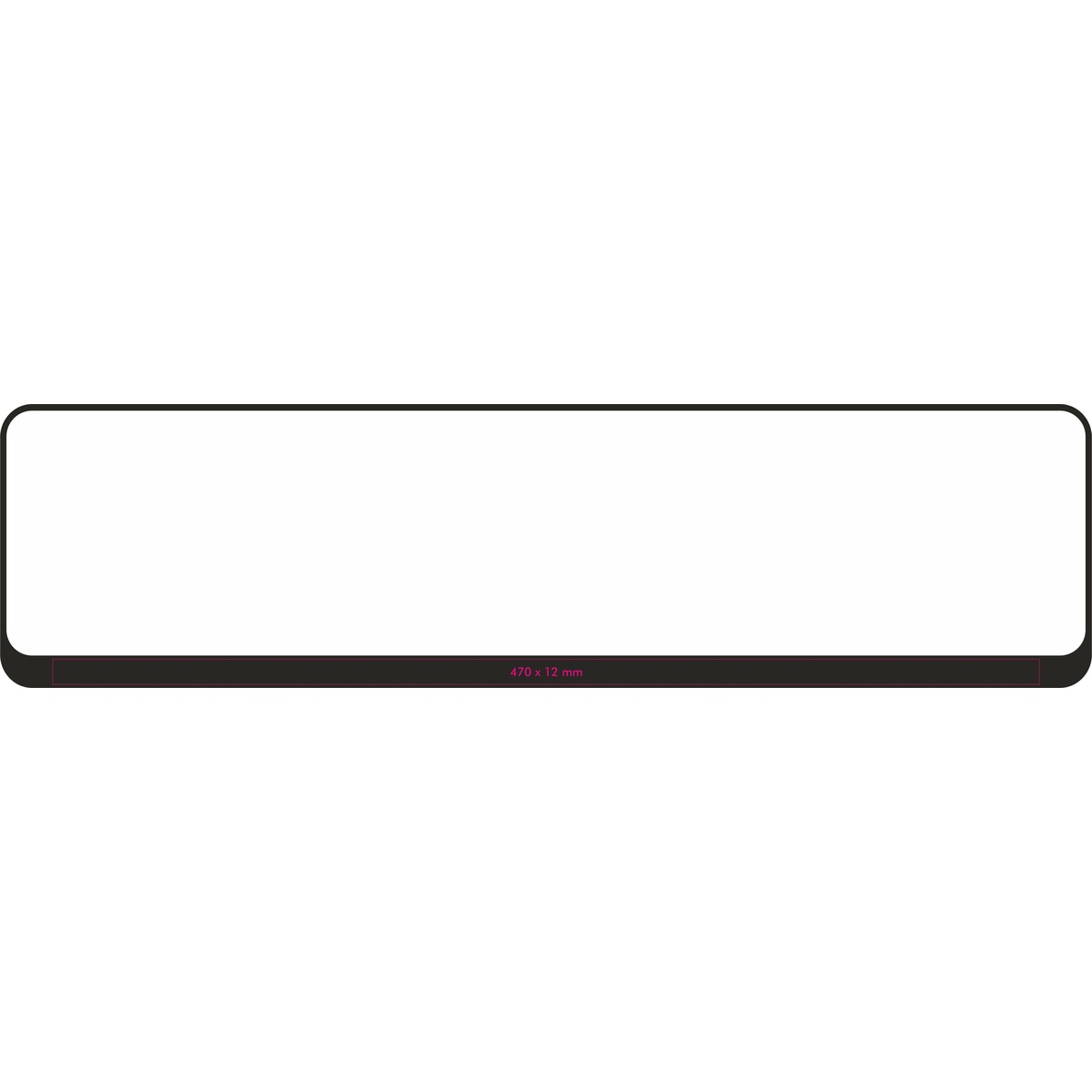 Vorderseite (47 x 1,2 cm)