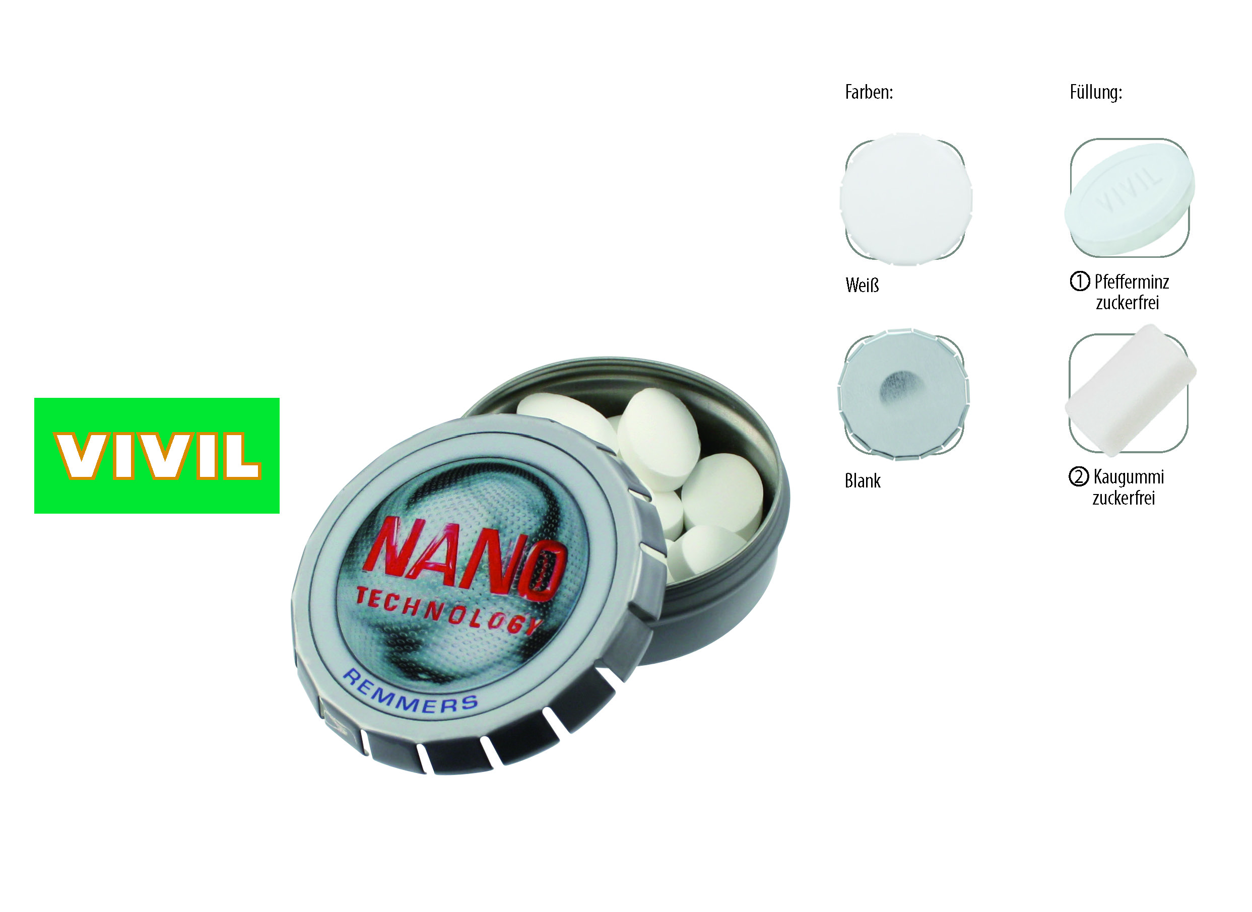 auf Artikel (Ø 5,7 cm, Höhe 1,8 cm)