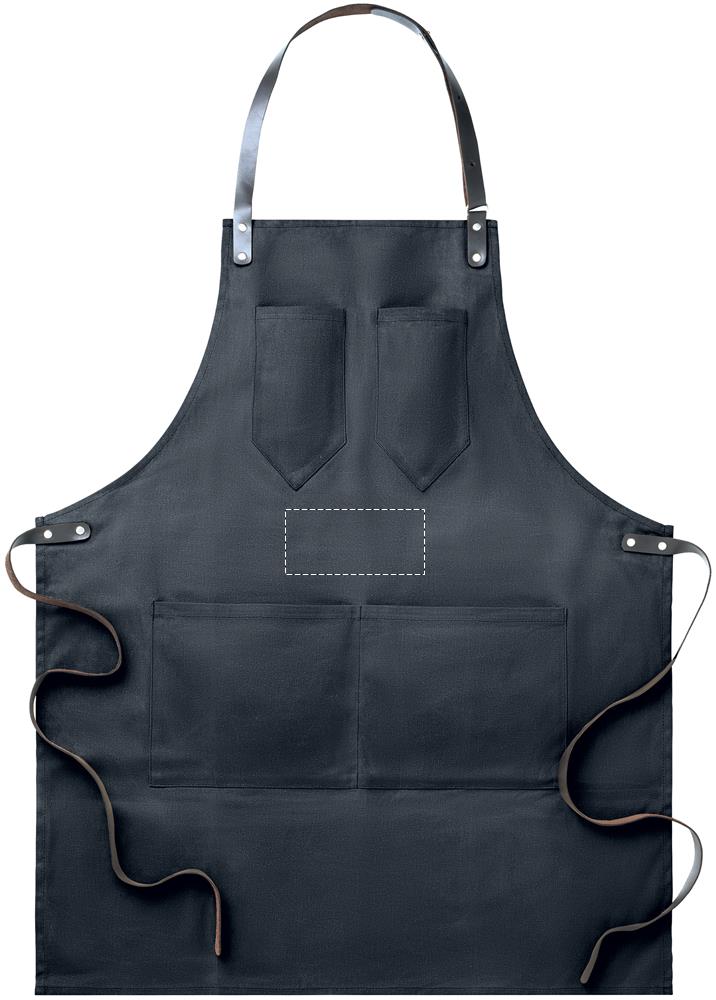 Vorderseite über Taschen (7 x 15 cm)