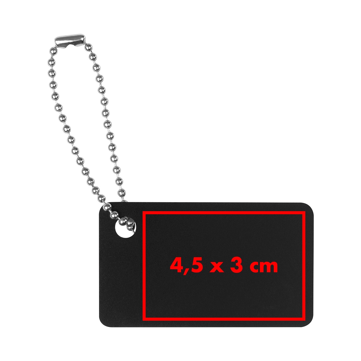 Auf dem Metallplättchen (4,5 x 3 cm)