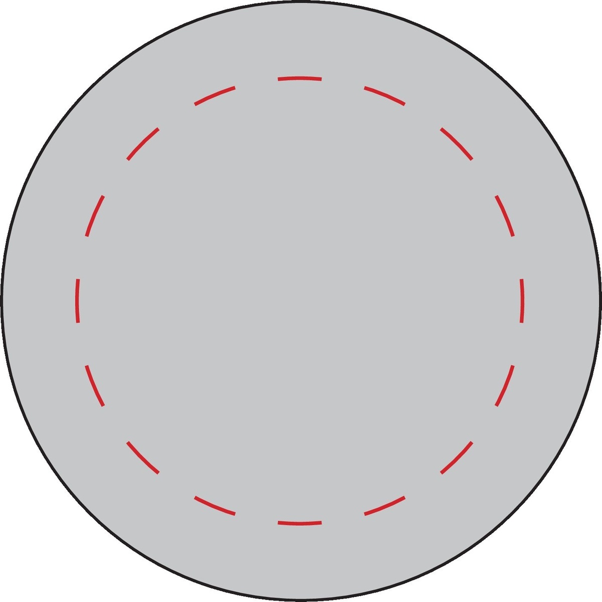 mittig (Ø 45 mm)