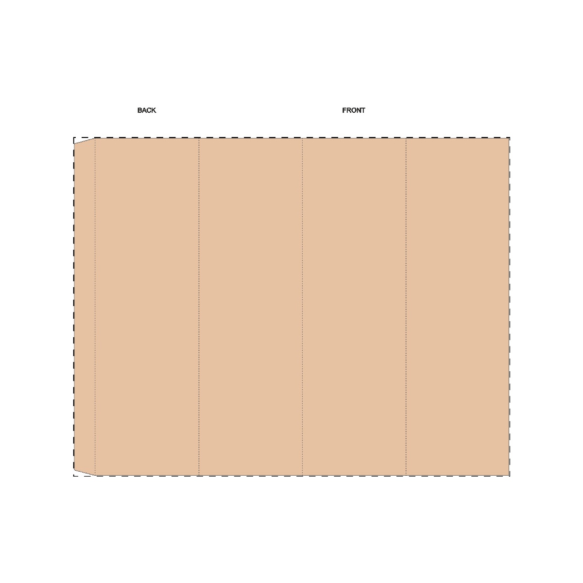 Maßgefertigte Kraft-Papierbanderole (333 x 258 mm)