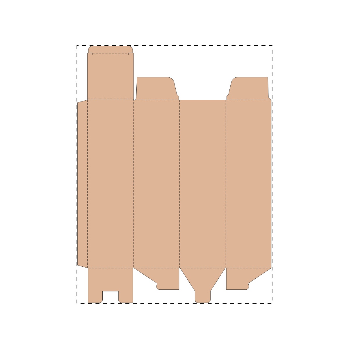 Maßgefertigter Kraft-Wellpappkarton (315 x 418 mm)