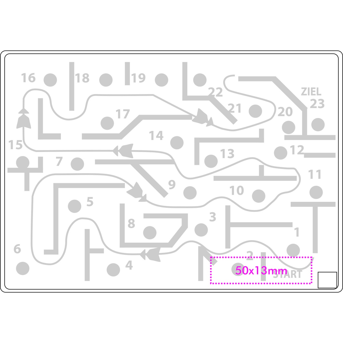 Vorderseite (5 x 1,3 cm)