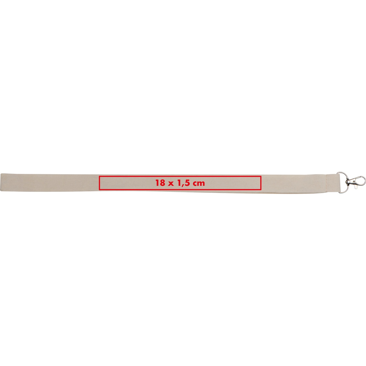 Auf dem Lanyard (18 x 1,5 cm)