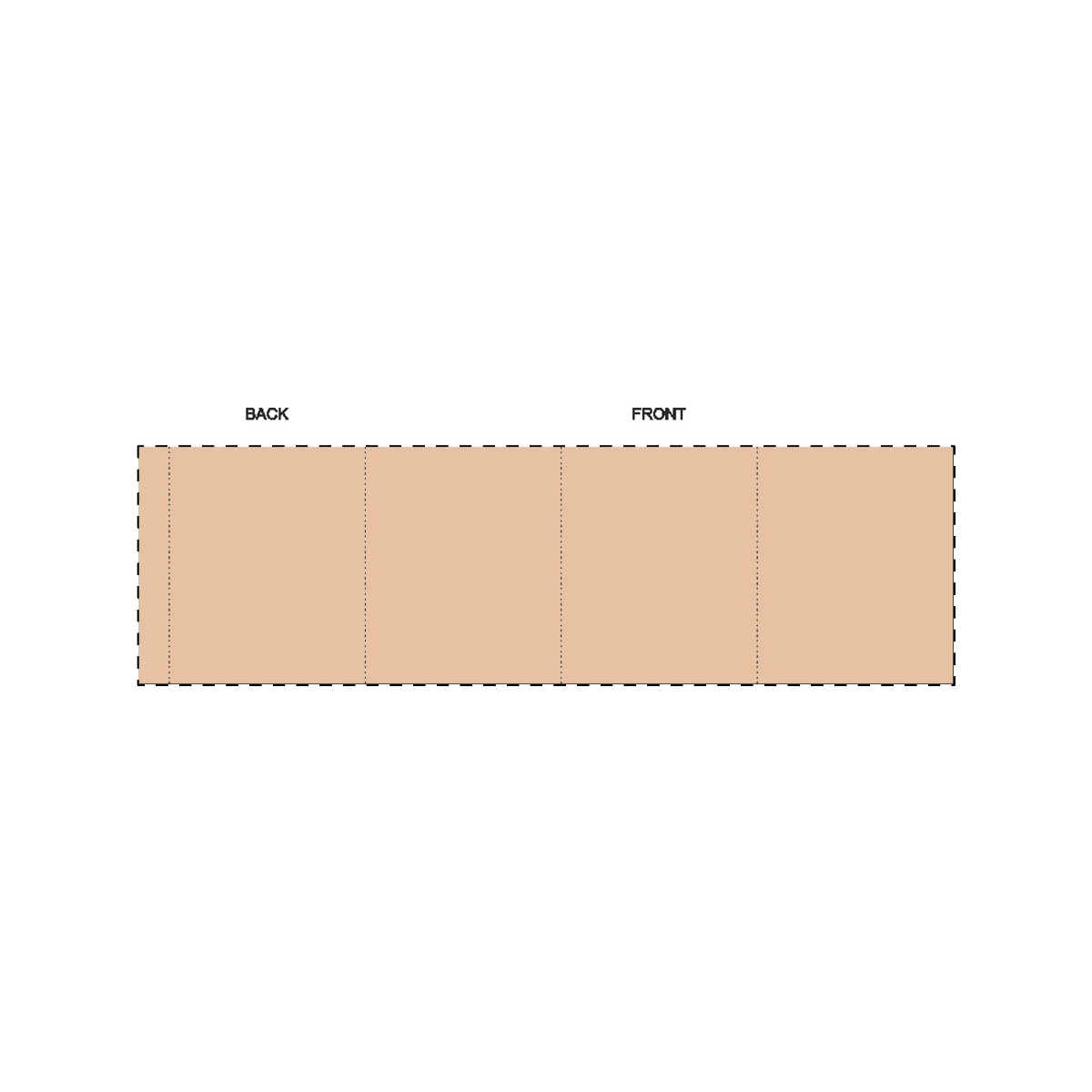 Maßgefertigte Kraft-Papierbanderole (270 x 83 mm)
