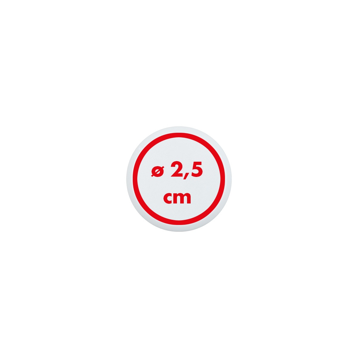 Oben (ø 2,5 cm)